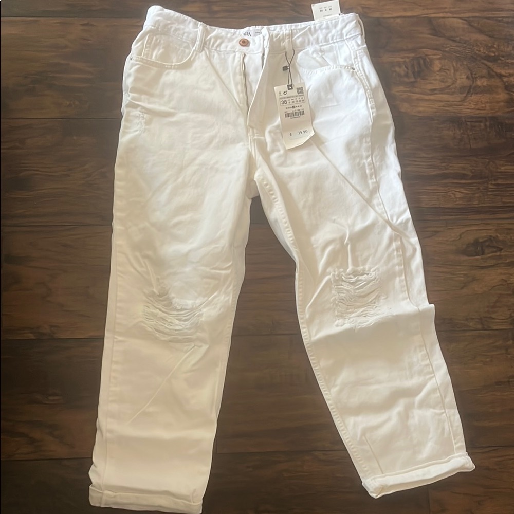 Zara Women’s White Jeans